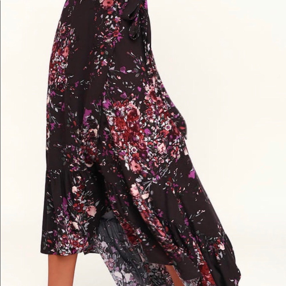 Lulu’s High-Low Wrap Dress - Picture 3 of 3